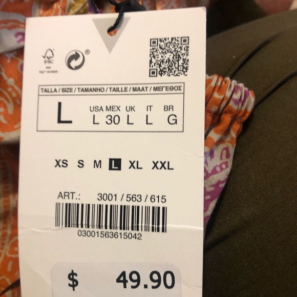 PRINTED ASYMMETRIC DRESS - Picture 8 of 8